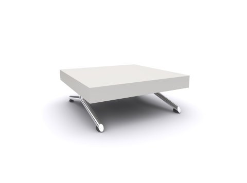 Modern White Table, 37 x 37 in.